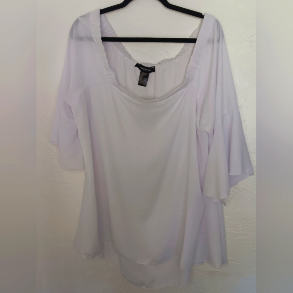 Ashley Stewart White Blouse